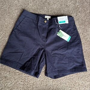 Joules Blue Chino Cruise Bermuda Shorts Casual Cotton Blend